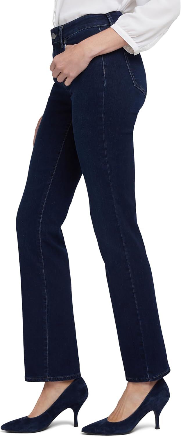 NYDJ Damen Marilyn Straight Jeans 34 Dunkles Enzym, 34 Dunkles Enzym