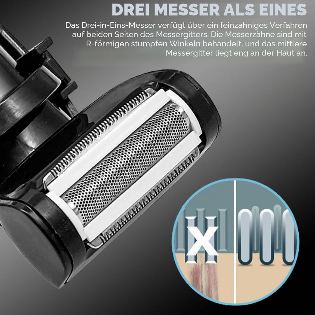 Elektrisch Herren-Rückenrasierer: Multifunktionell Rücken Rasierer mit Verlängerter Griff, Ergonomis