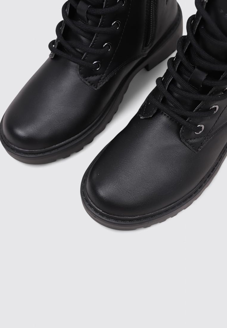 Geox Mädchen J Casey Girl Ankle Boot 28 EU Black Gun, 28 EU Black Gun