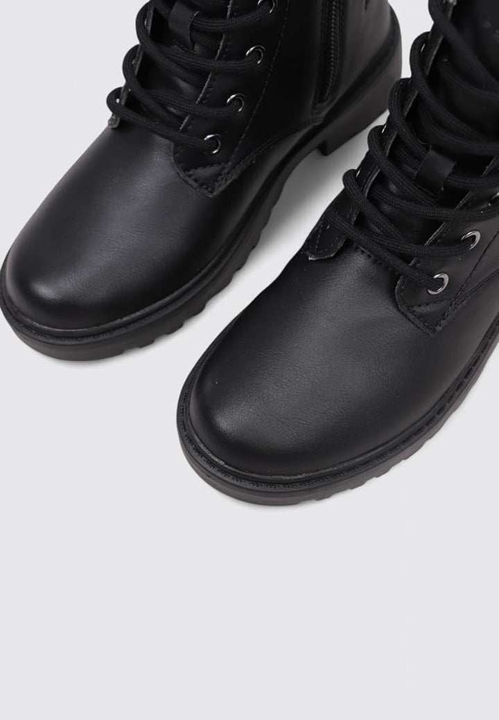 Geox Mädchen J Casey Girl Ankle Boot 28 EU Black Gun, 28 EU Black Gun