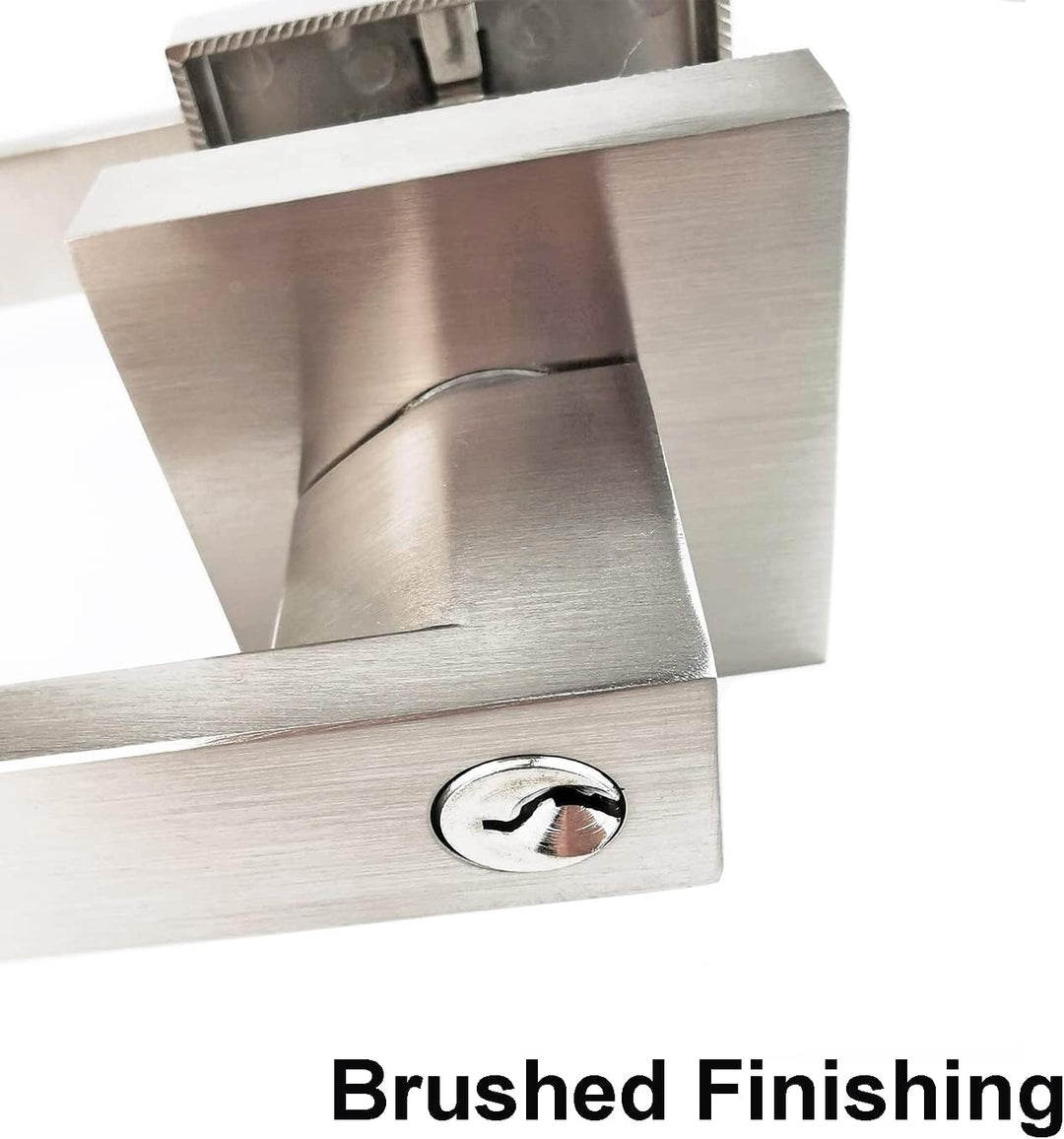 Qrity Türschloss Aluminiumlegierung Drückergarnitur Türdrückerfür für Schlafzimmer, Garderobe, Staur