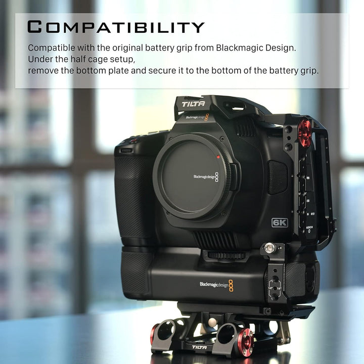 Tilta Basic Kit kompatibel mit BMPCC 6K Pro Full Camera Cage Abnehmbares Design Leicht Kompakt Langl