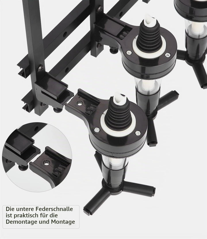Soulpala Bar Butler Bar Flaschenhalter und Dosierer Bar Butler Wand Flaschenhalter für 4 Flaschen Ba