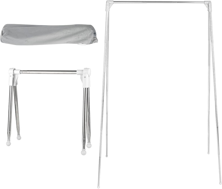 Tragbares, zusammenklappbares Kleidungsstück, 84–180 cm (33–71 Zoll) tragbares Reisegestell, zusamme