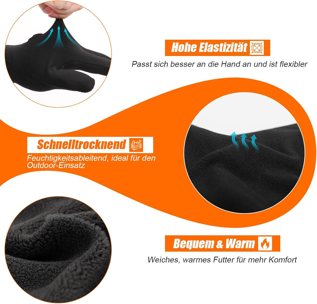 Dr.warm Schnelltrocknend Beheizbare Handschuhe für Herren Damen, Ultradünne Beheizte Handschuhe Line