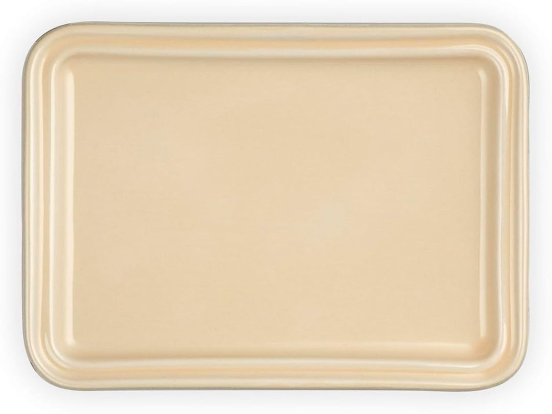 Le Creuset Butterdose aus Steinzeug, 900 g, 17 x 12.5 x 9 cm, Flint, 70837174440000 Schwarz Matt, Sc