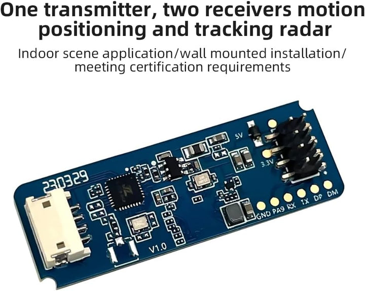 JMT HLK-LD2450 24 GHz Flugbahnsensor, ISM Smart Home, menschliche Bewegungsverfolgung, Ra·DAR Indukt