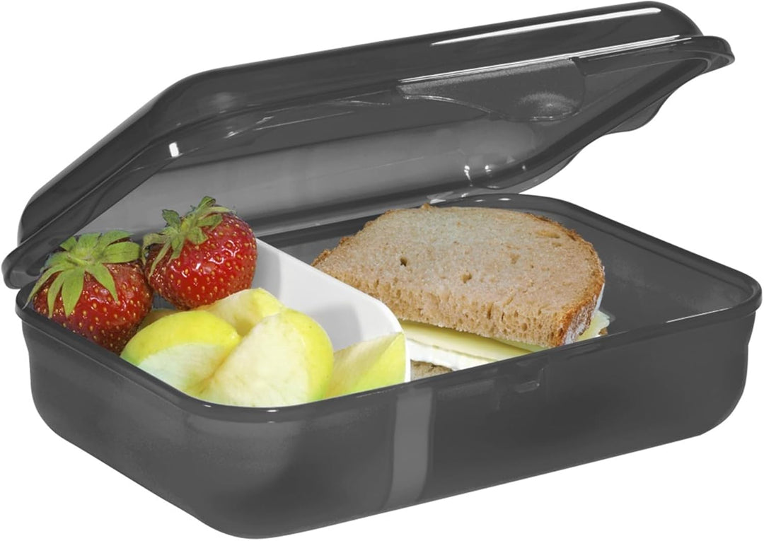 Step by Step Lunchbox "Monster Truck Rocky", Schwarz, mit Trennwand und Klickverschluss, spülmaschin