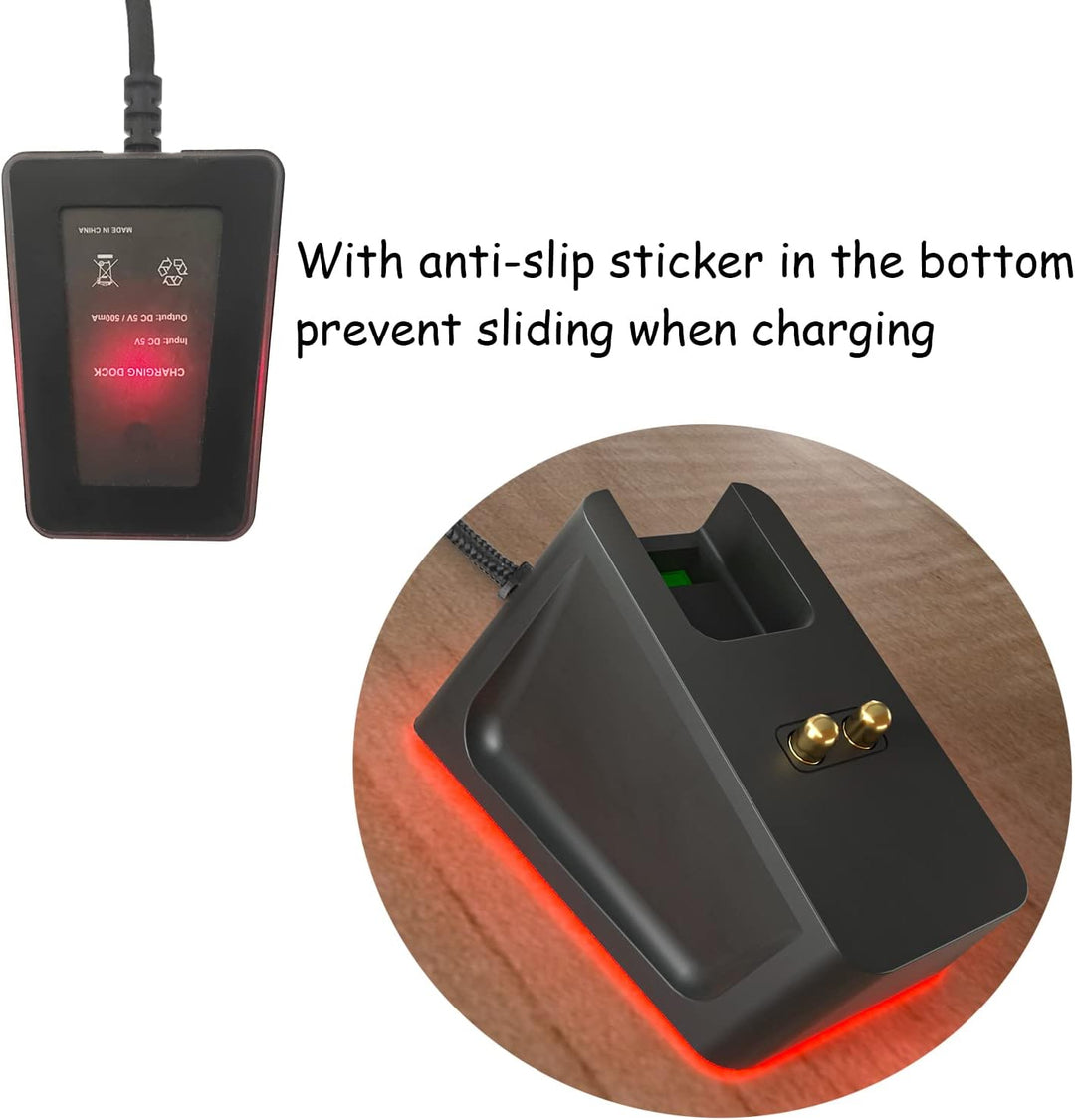 Ladestation mit 1,5 m USB-Ladekabel, passend für Razer Naga Pro/DeathAdder/Basilisk/Viper Ultimate G