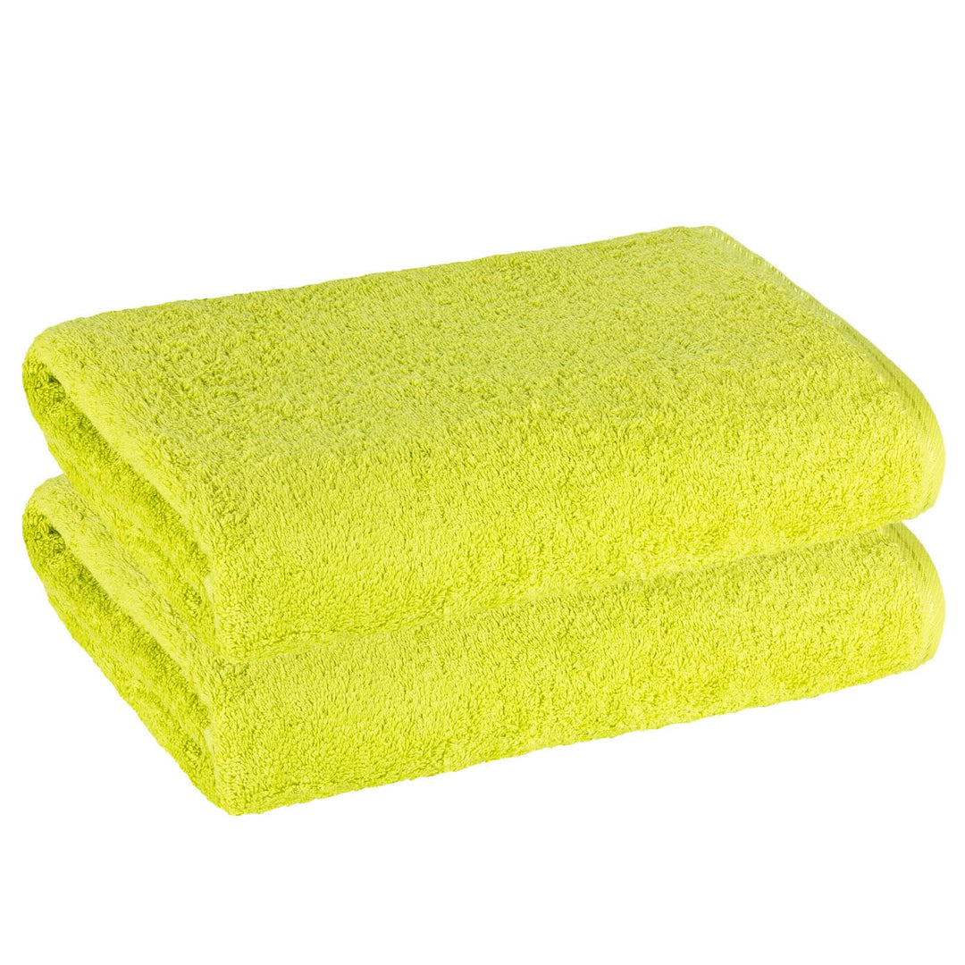PremiumShop321 2er Pack Duschtuch 70x140 Frottierserie Profi-Star 500g/m² Kiwi Kiwi Duschtuch 2er Pa