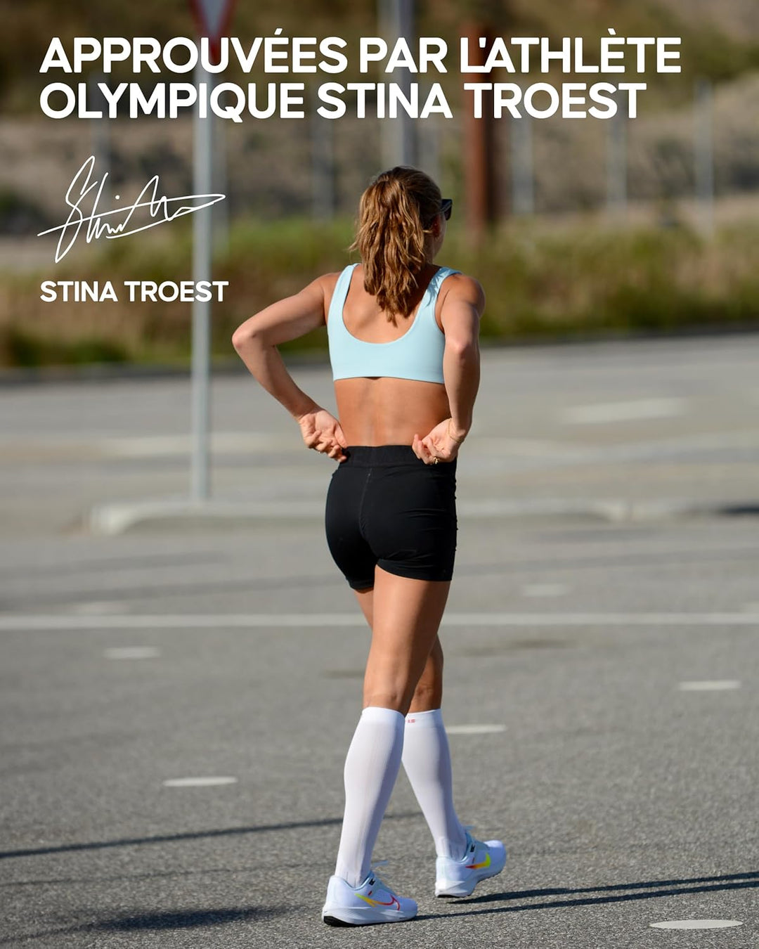 DANISH ENDURANCE Kompressionsstrümpfe, 21-26 mmHg, Sport Kompressionssocken, Stützstrümpfe, Thrombos
