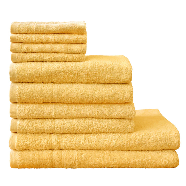 Dyckhoff Handtuch-Set, Baumwolle, goldgelb, 26 x 36 cm, Goldgelb