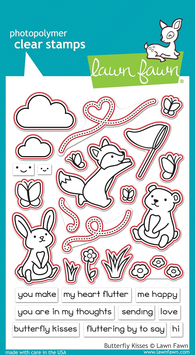Lawn Fawn, Lawn cuts/Stanzschablone, Butterfly Kisses