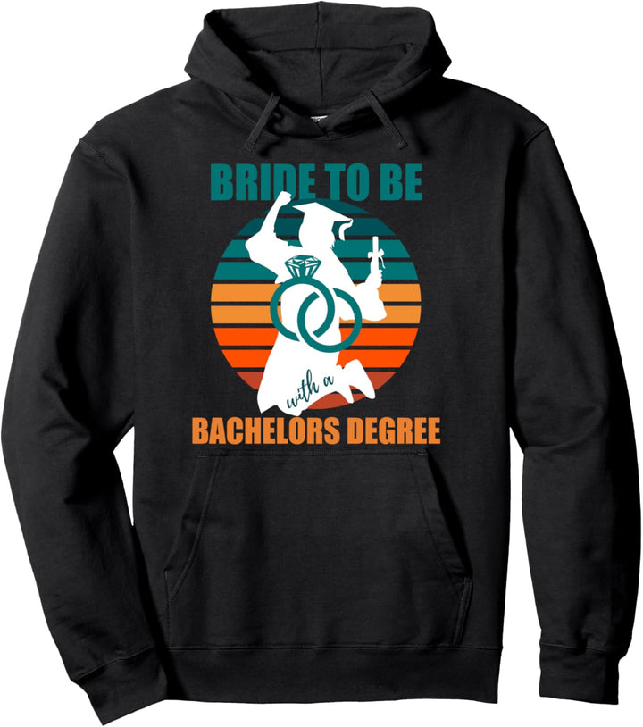Absolventen-Braut, um Verlobungs-lustige Hochzeitsfeier zu Pullover Hoodie