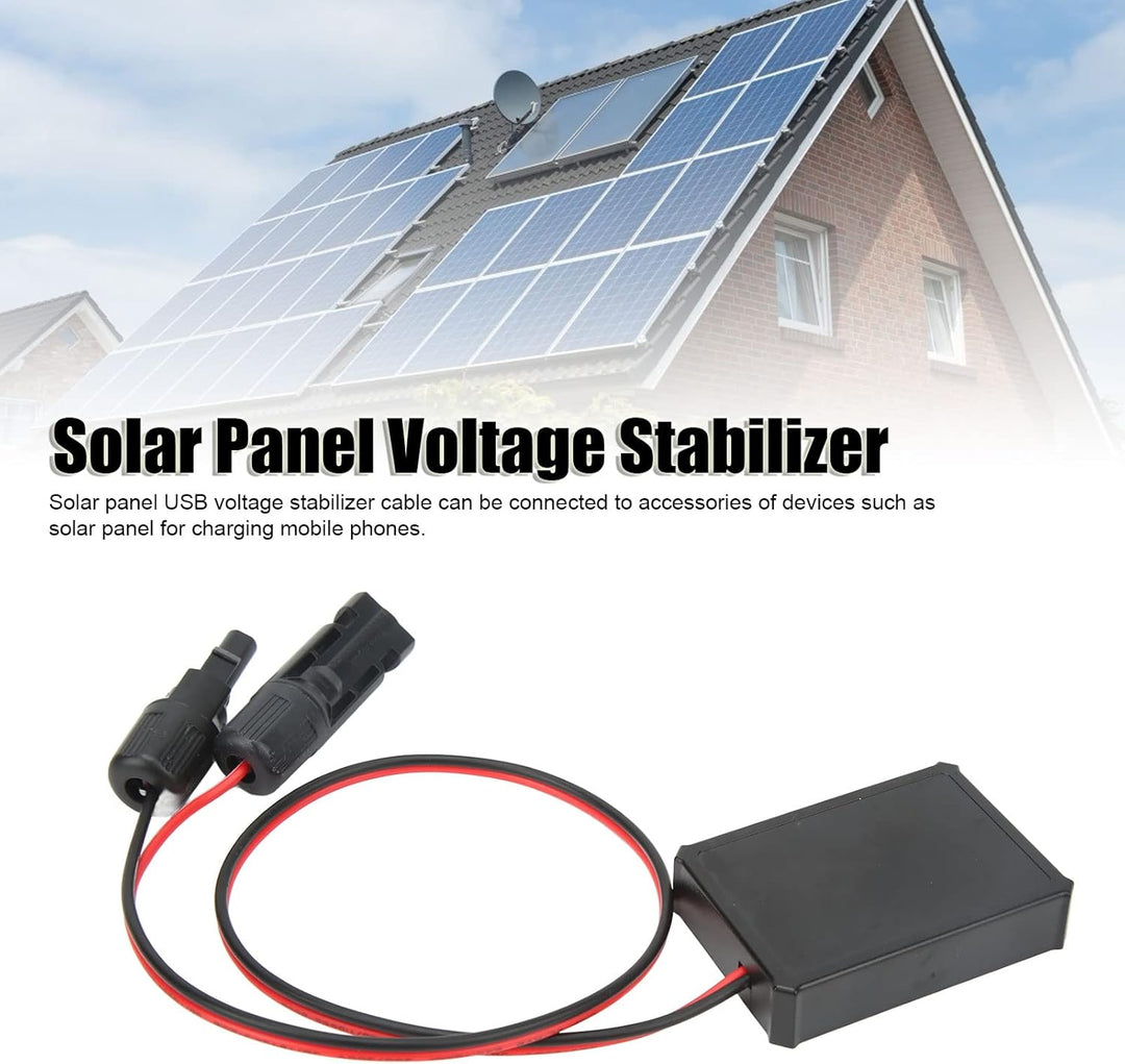 USB-C Solarpanel, Solarladegerät mit Typ-C DC-USB Schnittstelle, Solar-Steckdosenleiste für Telefone