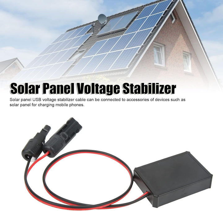USB-C Solarpanel, Solarladegerät mit Typ-C DC-USB Schnittstelle, Solar-Steckdosenleiste für Telefone