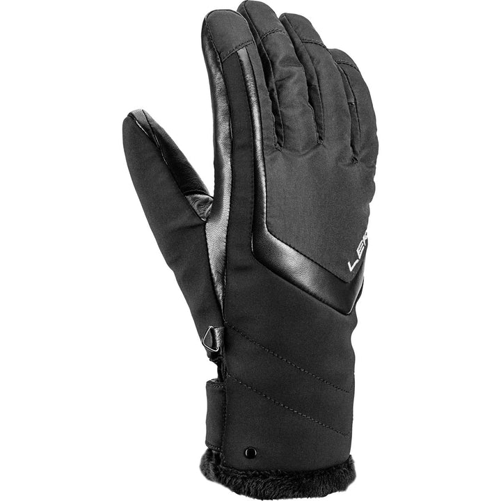 LEKI Damen Stella Handschuhe Skihandschuhe Fingerhandschuhe Schwarz EU 7,5, Schwarz EU 7,5
