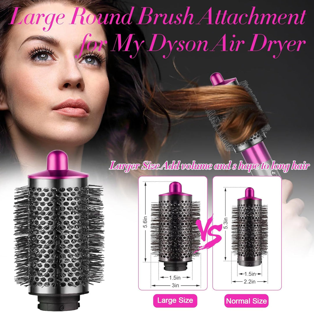 Verbesserte grosse,runde Volumenbürste für Dyso Airwrap HS01/HS05 Aufsätze,Volumenaufsatzbürste für