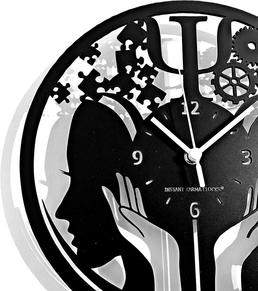 Instant Karma Clocks Wanduhr Psychologie Geschenkidee Klinische Psychiater Arzt Krankenhaus