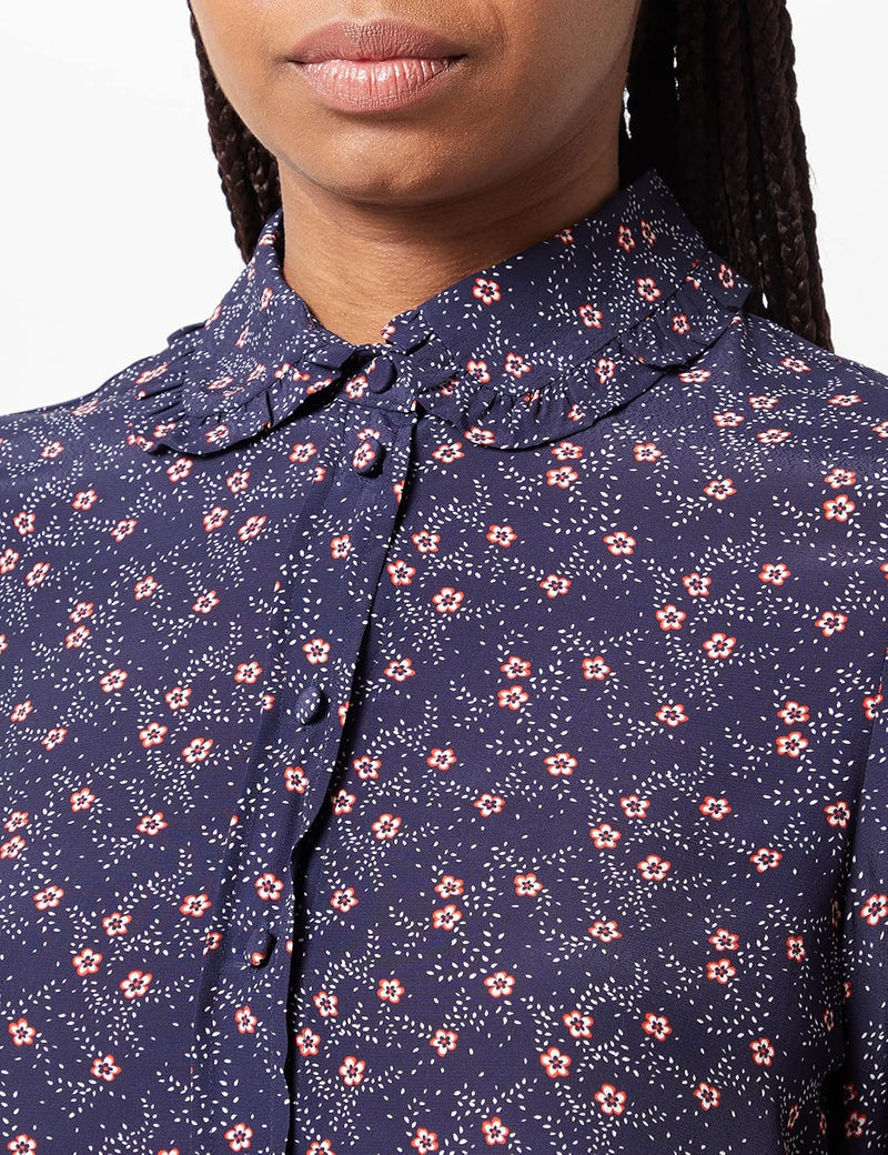 Seidensticker Damen Bluse - Fashion Bluse - Regular Fit - tailliert - Hemd Blusen Kragen - Bügelleic