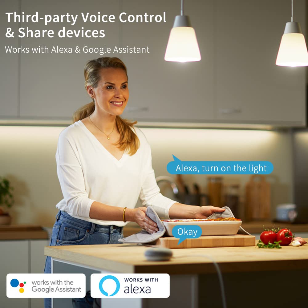 eMylo Smart WIFI Energiemessgerät, Einphasiger DIN-Schienen LCD-Digitalzähler, Leckage-Schutzschalte