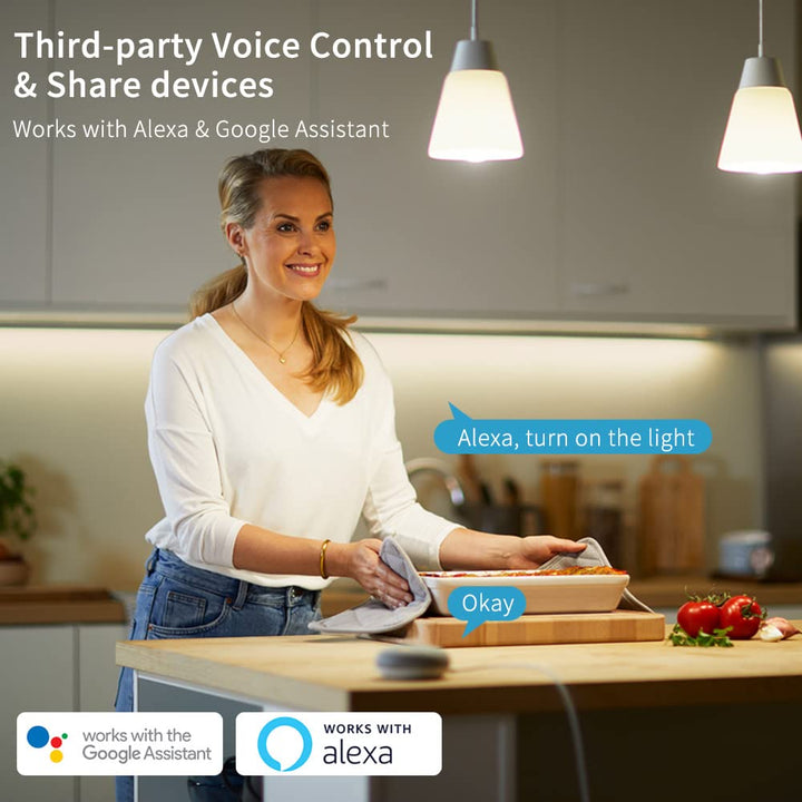 eMylo Smart WIFI Energiemessgerät, Einphasiger DIN-Schienen LCD-Digitalzähler, Leckage-Schutzschalte