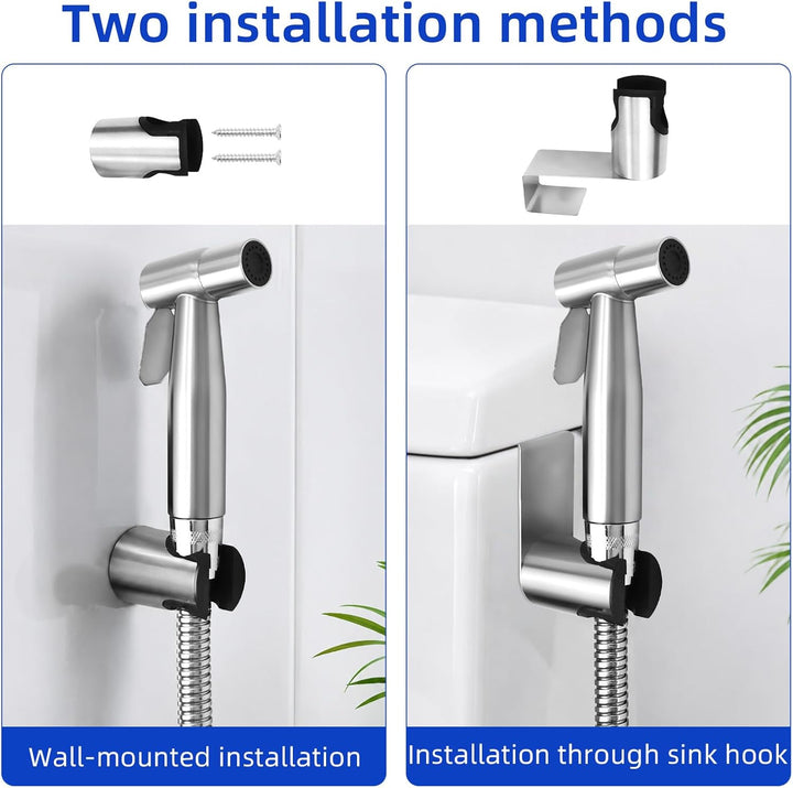 Bidet Handbrause Bidet Handbrause Set Aus Edelstahl für WC Bidet-Hand Gehalten Sprayer Edelstahl Mit