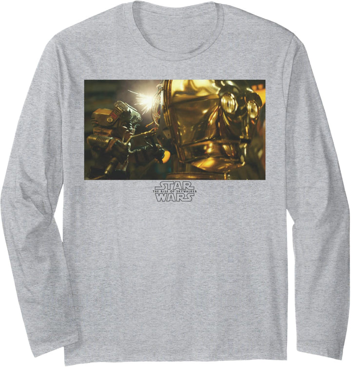 Star Wars Babu Frik & C-3PO Portrait Panel Langarmshirt