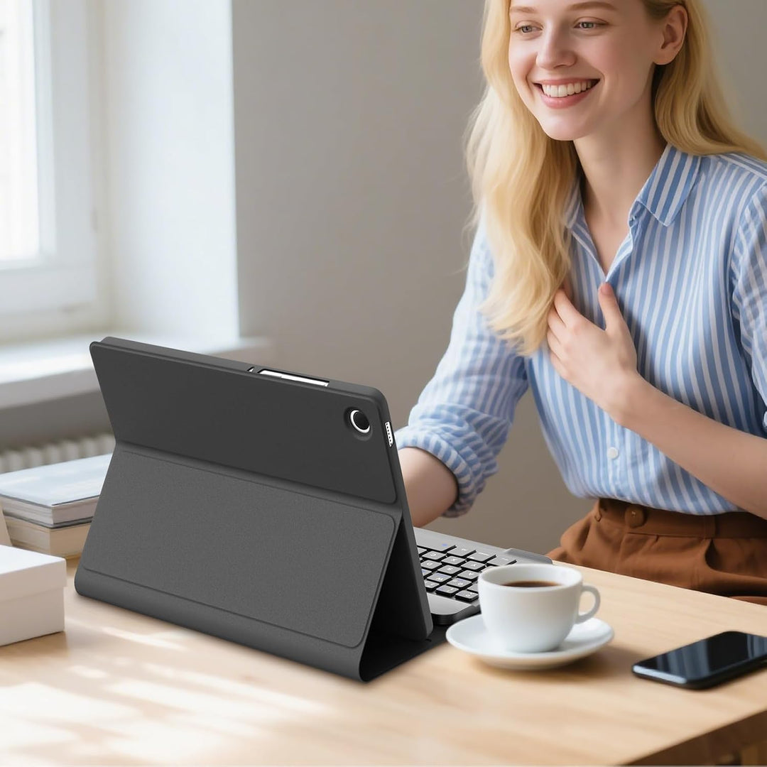 Hülle mit Tastatur für Samsung Galaxy Tab A11 8,7" (2025 SM-X133/X135) und Tab A9 8,7" (2023 SM-X110