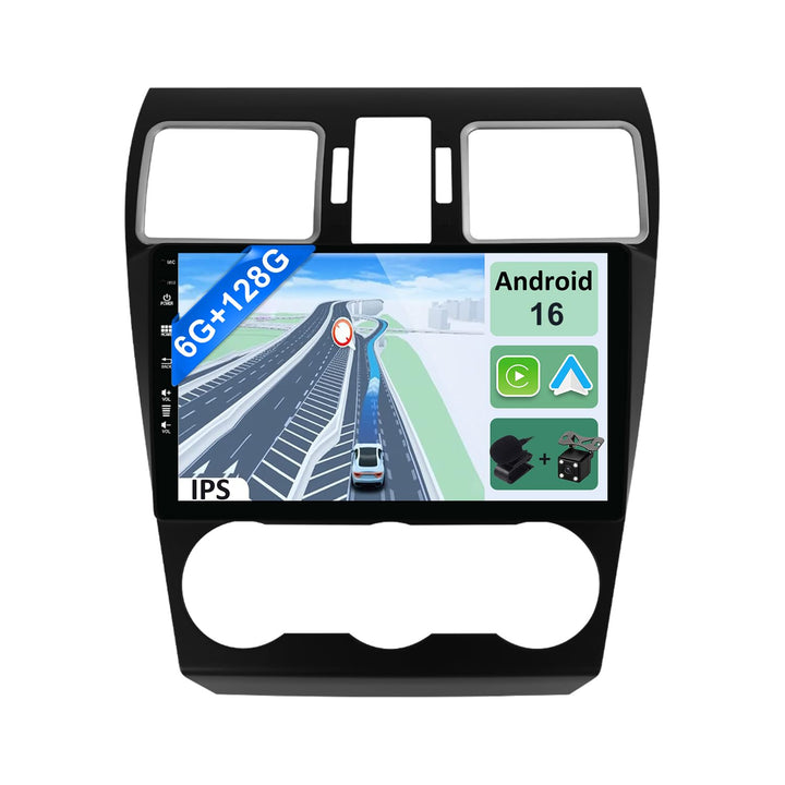 [6GB+128GB] Android 14 Autoradio für Subaru Forester/XV/WRX 2013-2018-[Integriertes CarPlay/Android