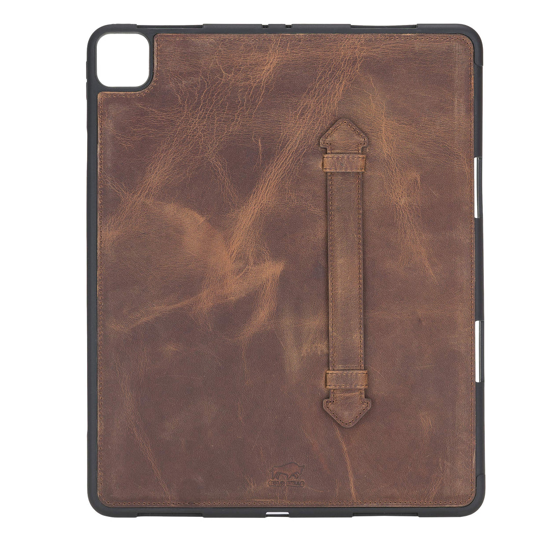 Solo Pelle Hülle geeignet für Apple iPad Pro 12,9" 2020 Echtleder Case aus echtem Leder. Unterstützt