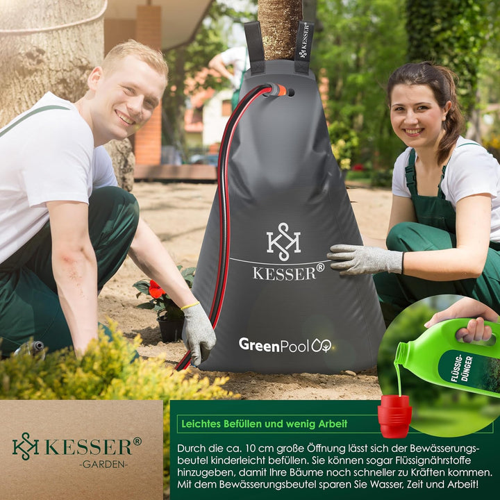 KESSER® Baum-Bewässerungssack 8er Set 75L Wassersack, Baumbewässerungsbeutel, PVC-Tasche langlebig &