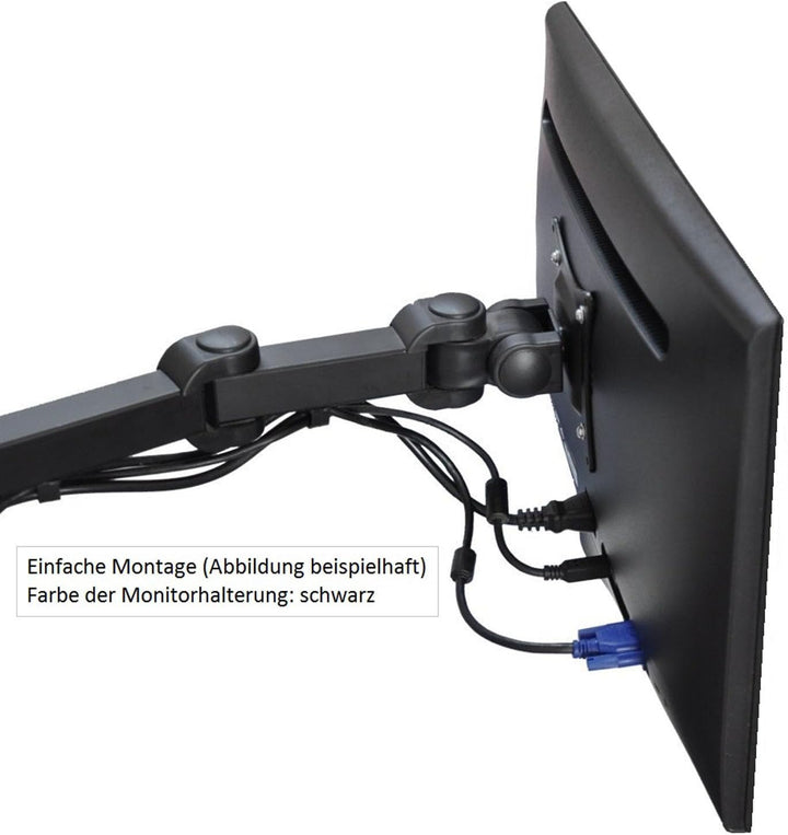 NEG Profi Universal Monitor-Tischhalterung Visoflex VF352B (schwarz) schwenkbar, neigbar, höhenverst