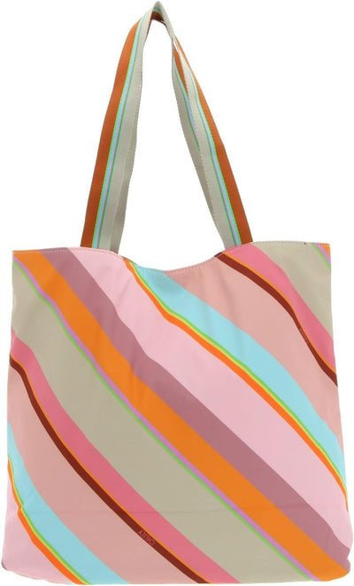 Oilily Romy Reversible Shopper Summer Stripes Misty Rose