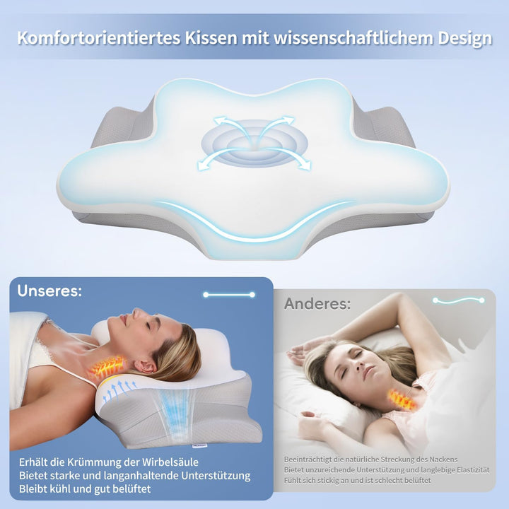 Schmetterlingskissen,Zwei Höhen,Weiss, Weiss