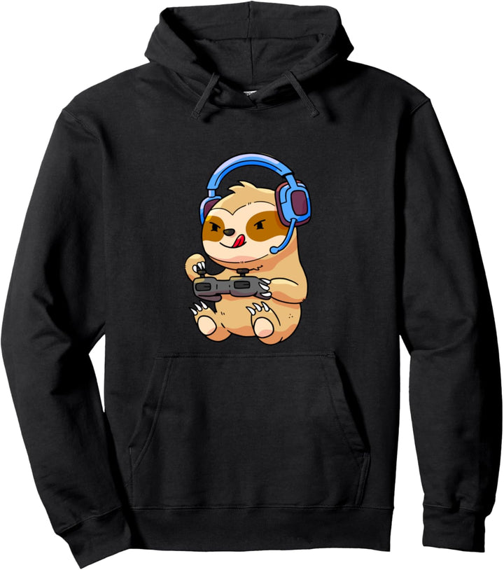Spieler Faultier Gaming-Faultiere Video Spiel Geschenk Pullover Hoodie