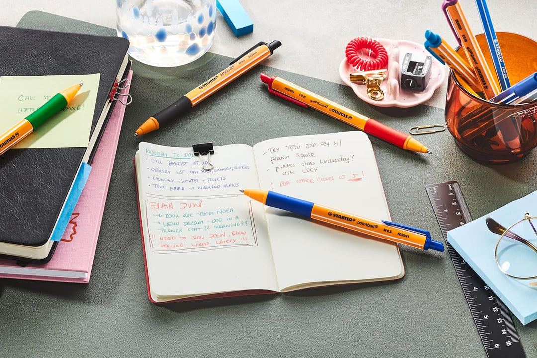 Druck-Kugelschreiber - STABILO pointball - 10er Pack - lila, lila