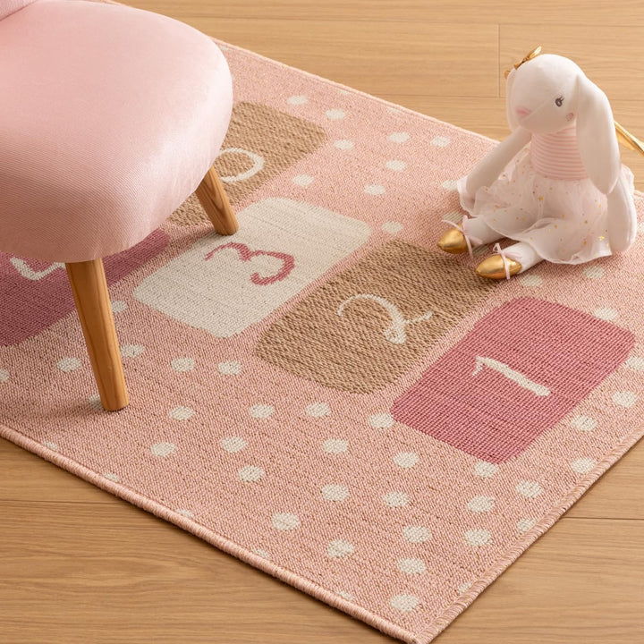 Kinderteppich "Marelle" - rosa 80 × 150 cm - Rosa - Atmosphera créateur d'intérieur cm Rosa, cm Rosa