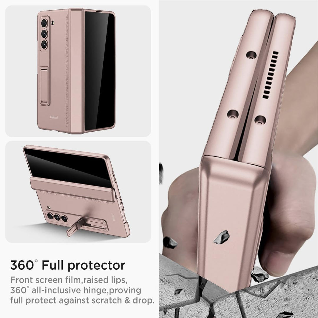 Miimall Kompatibel mit Samsung Galaxy Z Fold 6 Hülle mit Displayschutz Anti-Peeping+Magnetischer Sch