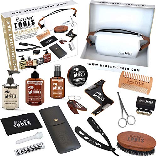 ✮ BARBER TOOLS ✮ Kit/Bartpflege set/Bart-set/Bart und Rasur | Kosmetik Made in