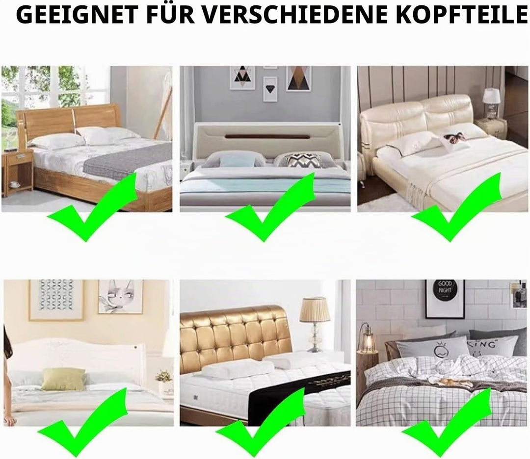 Bettkopfabdeckung Verdicken Gesteppt Kopfteilbezug Protektor Einfarbiges Design Bett Kopfteil Bezug