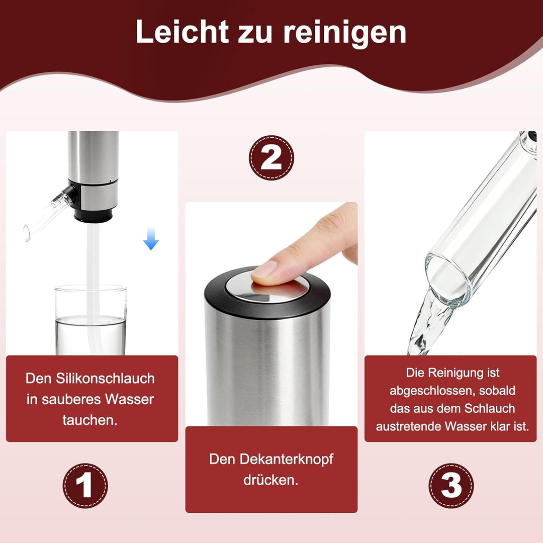 Elektrischer Weinspender, Elektrischer Weinbelüfter, Automatische Weinspenderpumpe, Elektrischer Dek