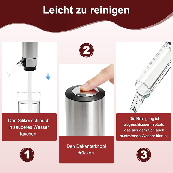 Elektrischer Weinspender, Elektrischer Weinbelüfter, Automatische Weinspenderpumpe, Elektrischer Dek