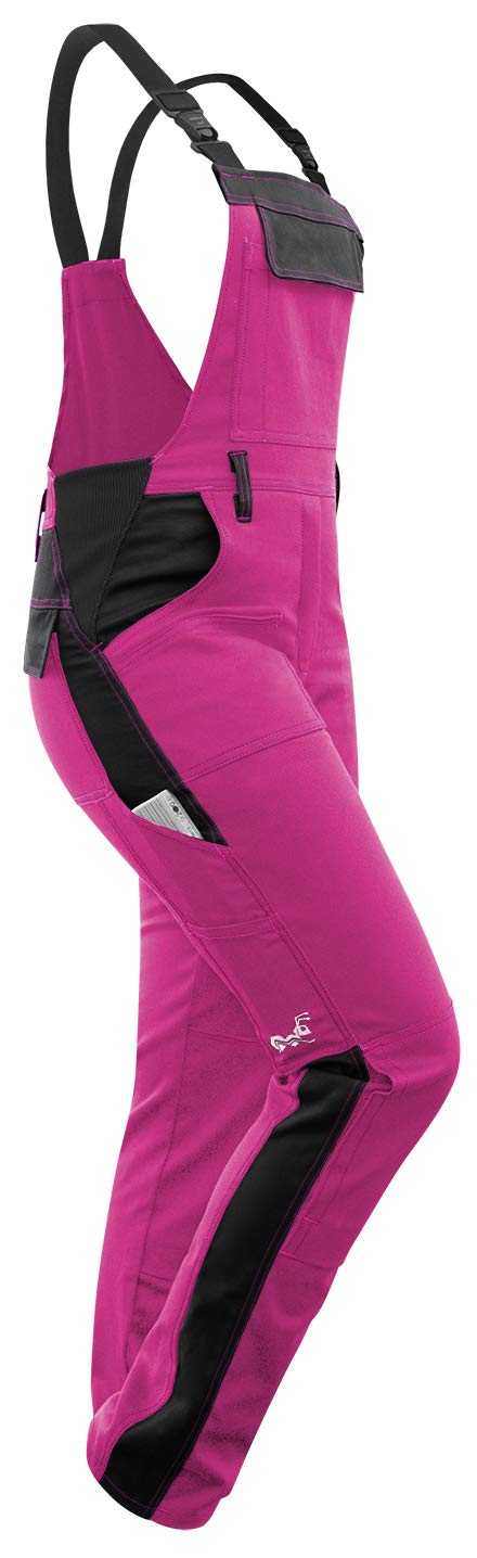 strongAnt Latzhose Damen stretch Arbeitshose für Frauen mit Kniepolstertaschen Baumwolle Cargo Hose