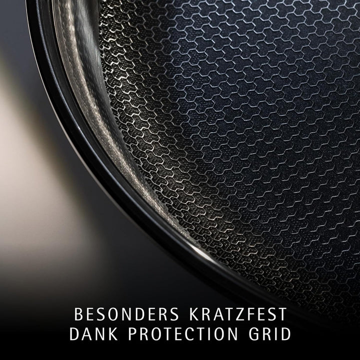 WMF Profi Resist Bratpfanne Induktion 28 cm, Mehrschichtmaterial beschichtet, Pfanne Wabenstruktur,