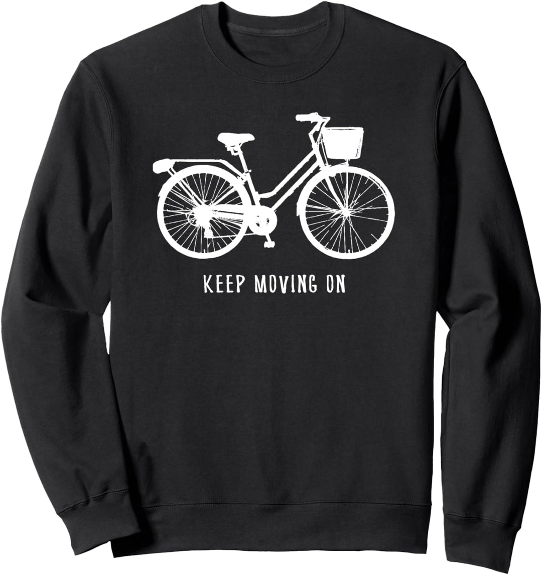 Bleiben Sie auf dem niedlichen Grafik-Fahrrad Radfahrer Sweatshirt