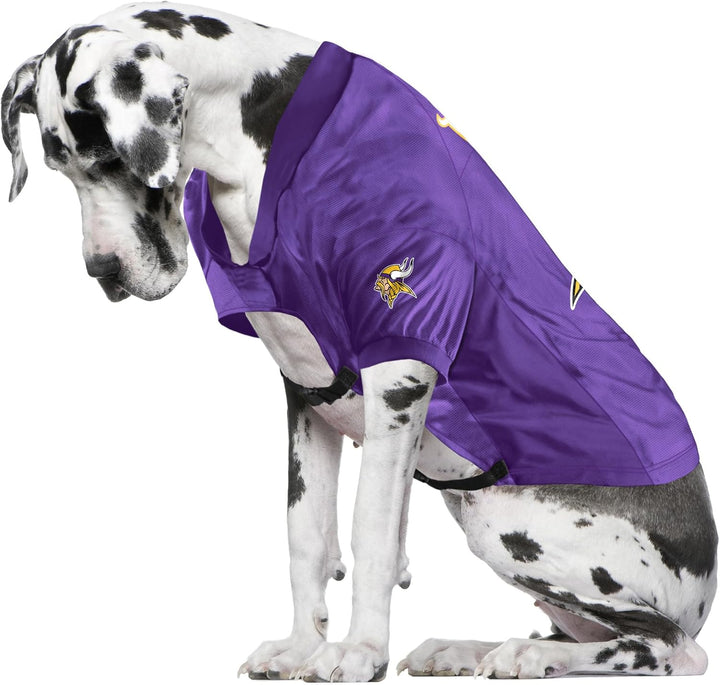 Littlearth NFL Minnesota Vikings Stretch-Haustiertrikot für grosse Hunde, Teamfarbe, grosser Hund Mi