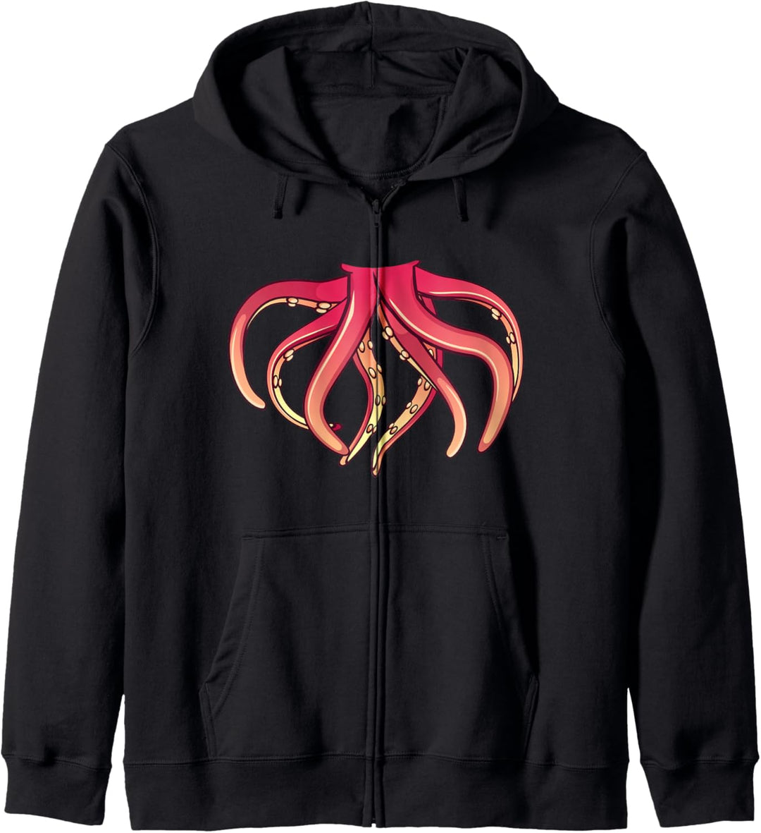 Squid Costume T-Shirt for Halloween Squid Animal Cosplay Kapuzenjacke