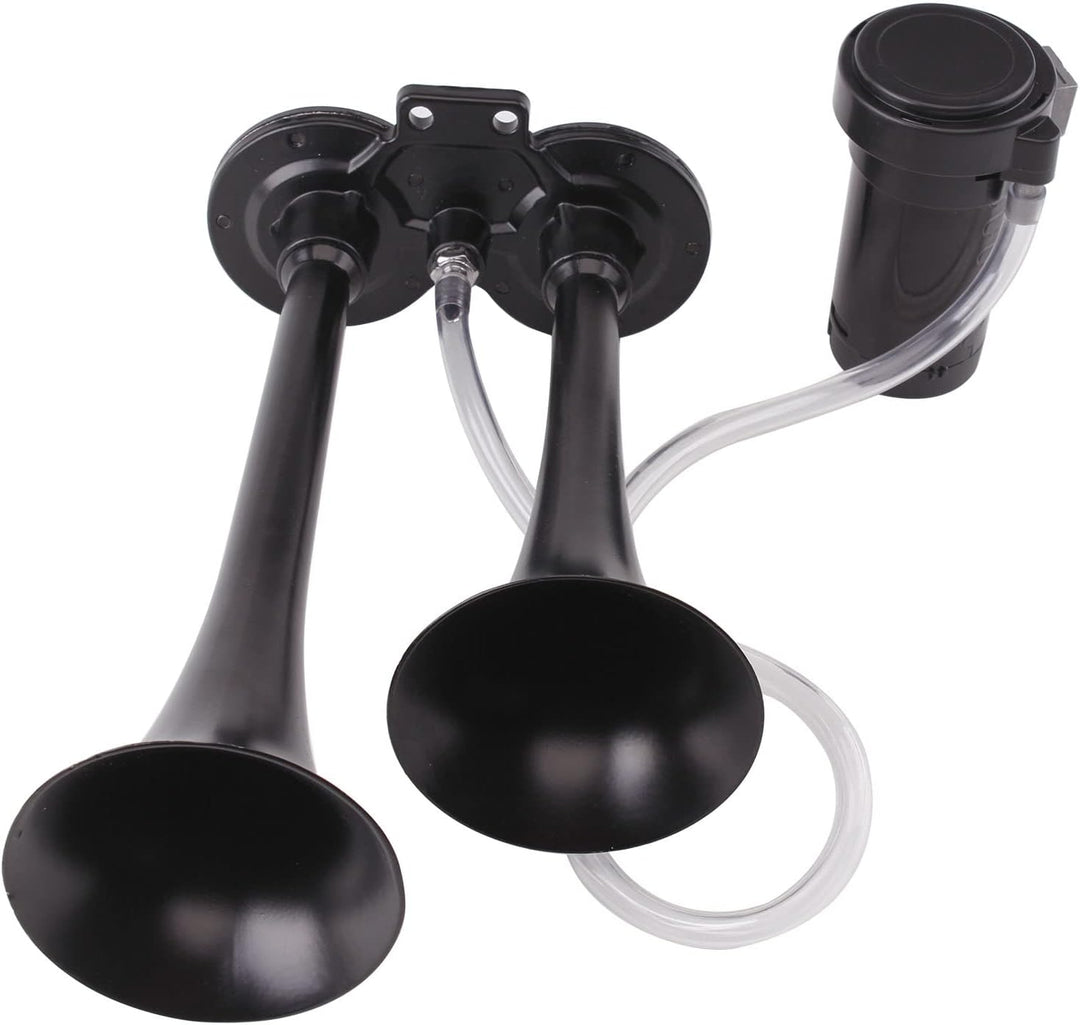 FARBIN Auto Horn 12V 150db Super Loud Air Horn, Dual Trompete Zug Horn Kit für LKW, LKW Horn mit Kom