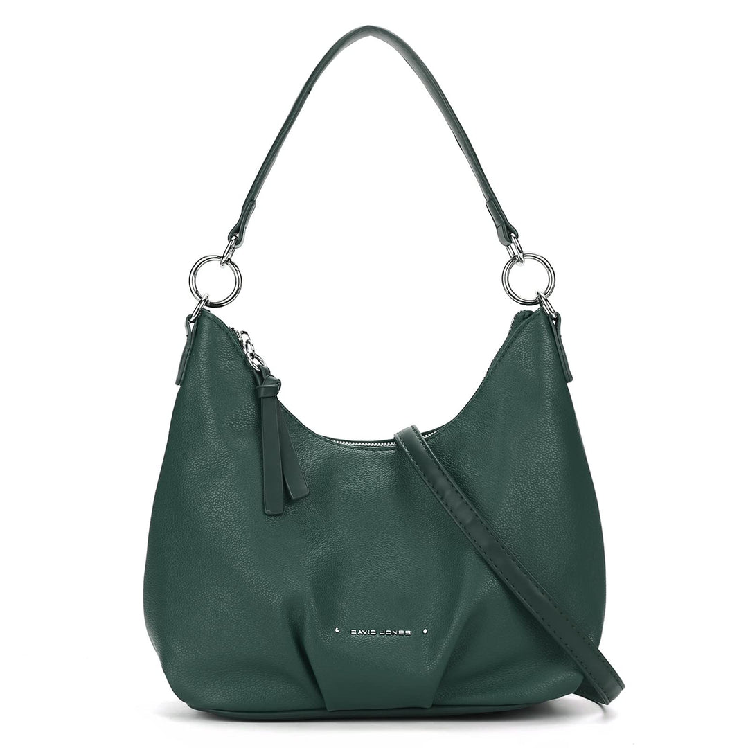 David Jones - Damen Hobo Schultertasche - Mittelgrosse Handtasche PU Weiche Leder - Kleine Shopper T